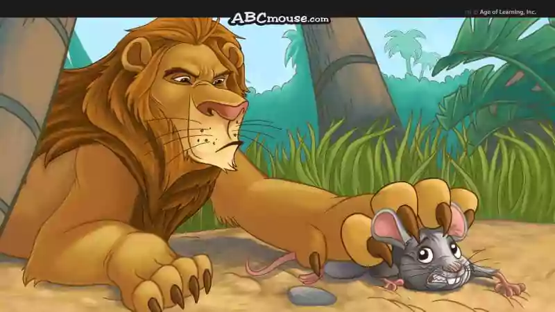 lion and mouse story pictures