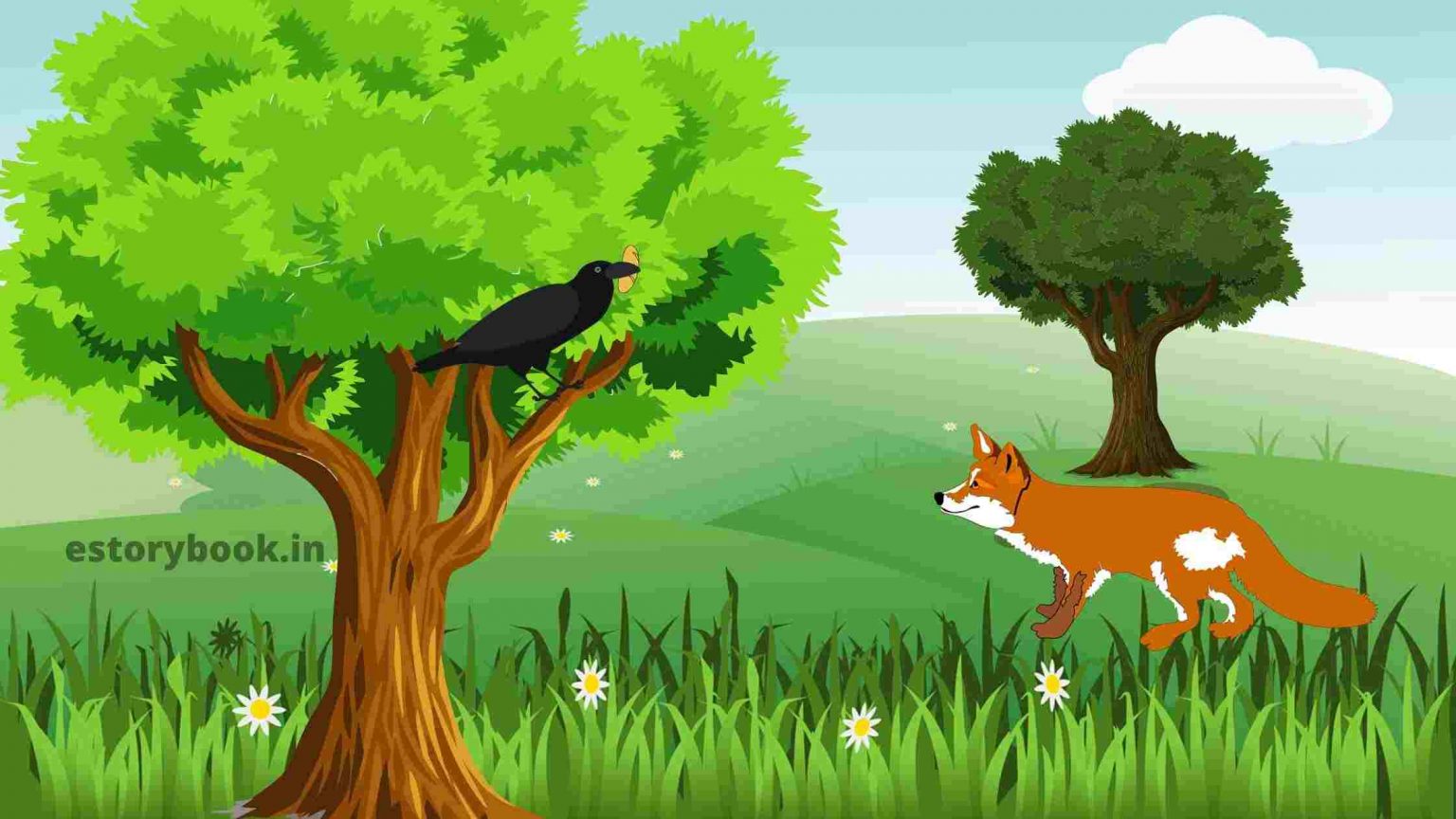 The Fox and Crow Story | Moral Value Stories - Storybook